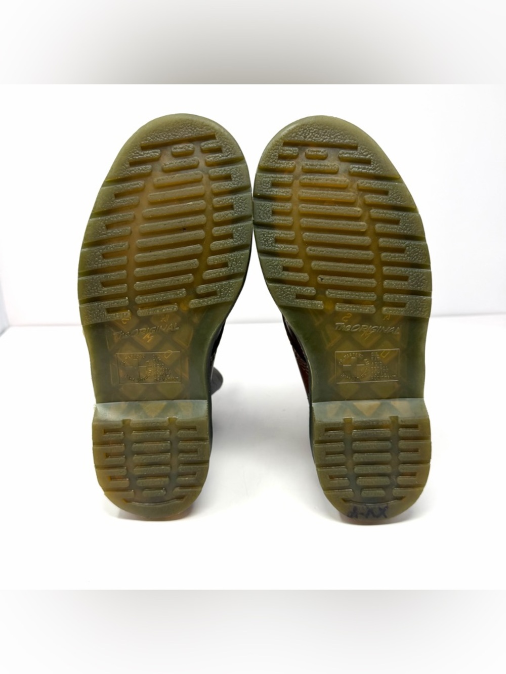 Dr Doc Martens Women’s 1460 Pascal Lace Combat Boot Sz 6 Tan Harvest Leather EUC - Picture 6 of 9